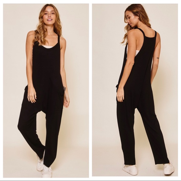 #03 ✨RESTOCKED✨Rachel Boho Solid Harem Jumpsuit - Picture 2 of 4